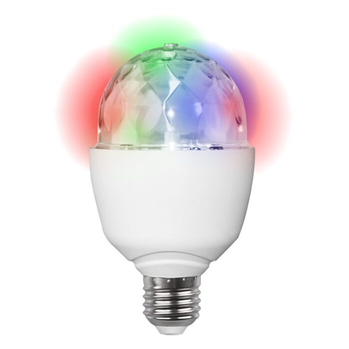 Ampoule DISCO LED rotative multicolore