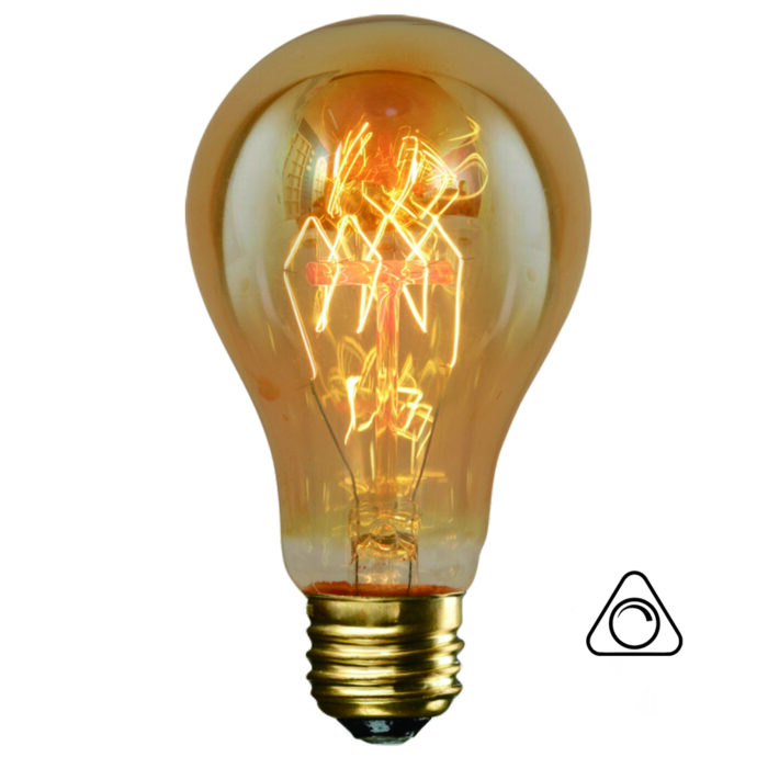 Ampoule vintage filaments A60 - 40W - E27 - dimmable