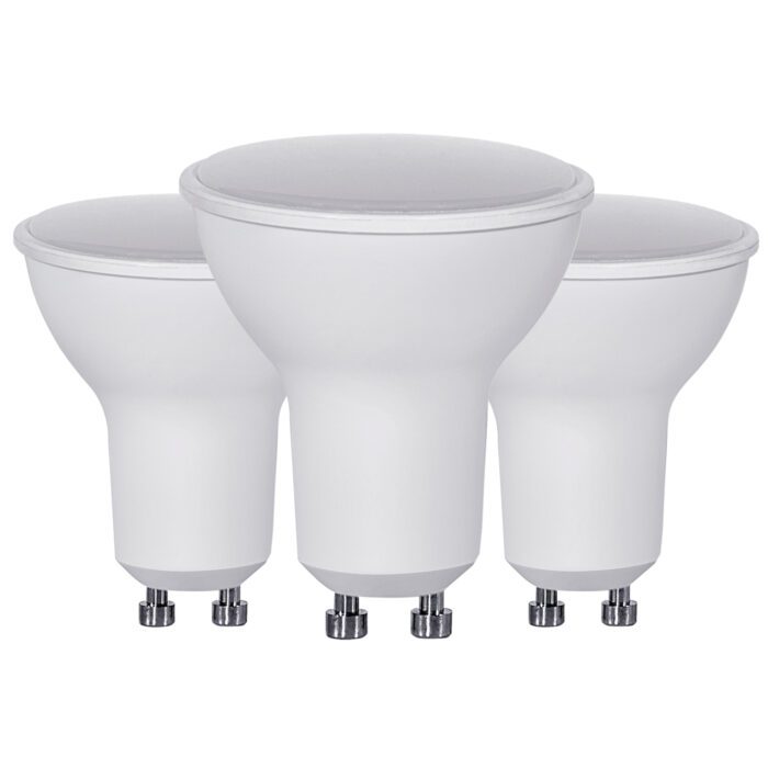Lot de 3 ampoules LED - 5W - GU10 - 2 700 K